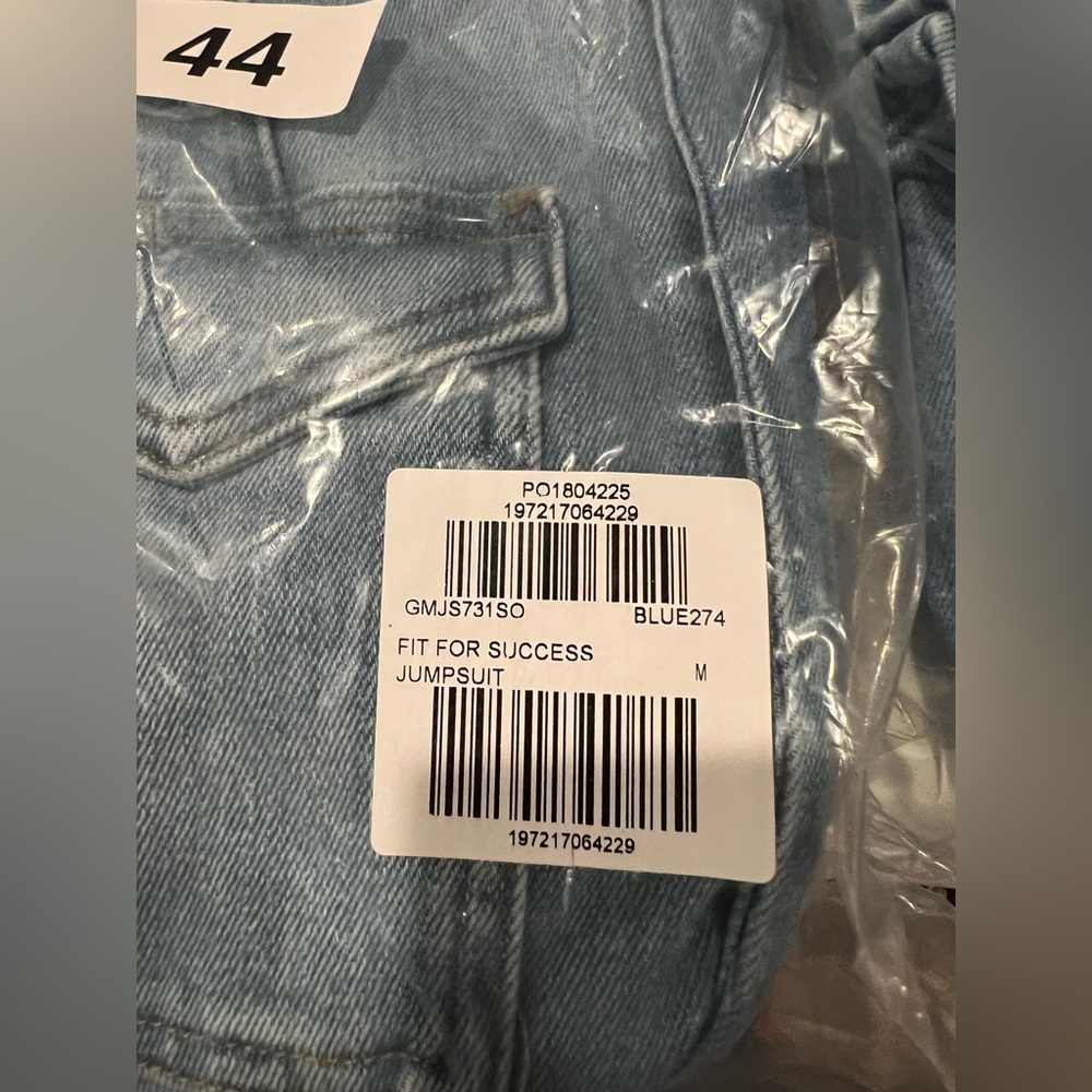 Good American Fit for Success Jumpsuit, Blue Various Sizes NIP - Picture 7 of 7